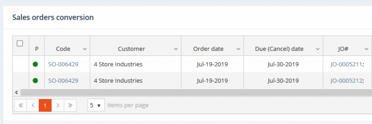 Multiple items converted into separate jobs